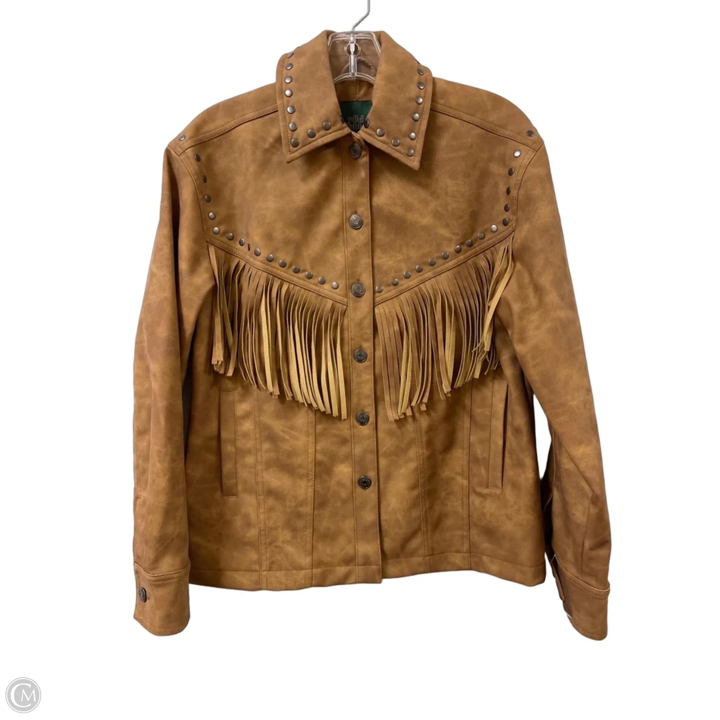 Jacket Moto By Wild Fable In Brown, Size: Xs