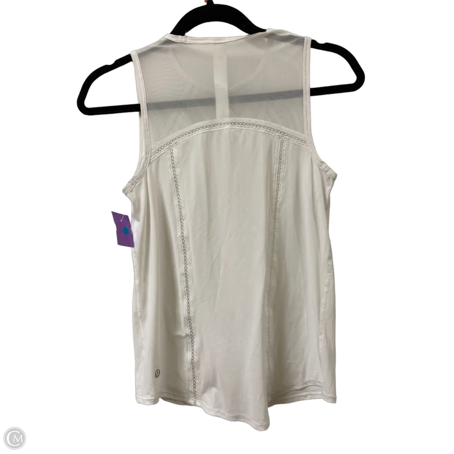 Athletic Tank Top By Lululemon In White, Size: Xs
