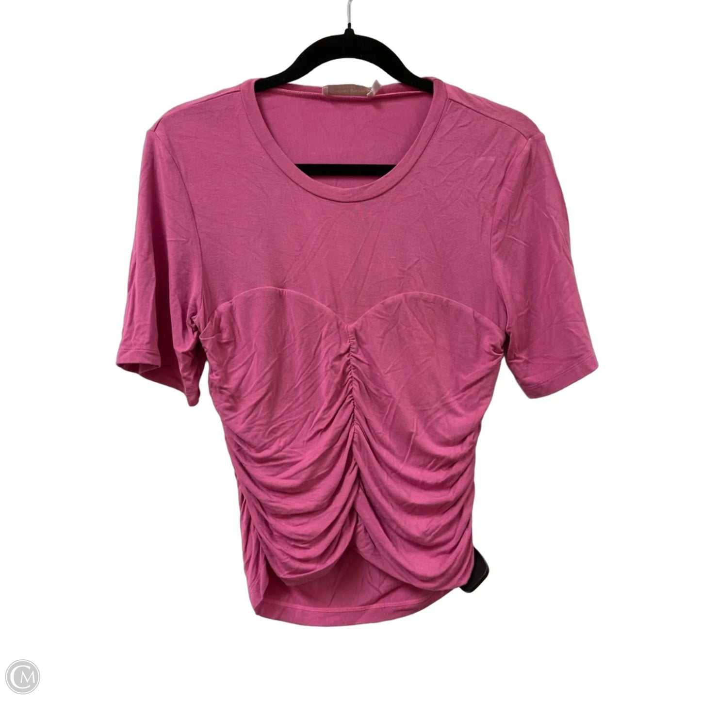 Top Short Sleeve By Loveshackfancy In Pink, Size: M