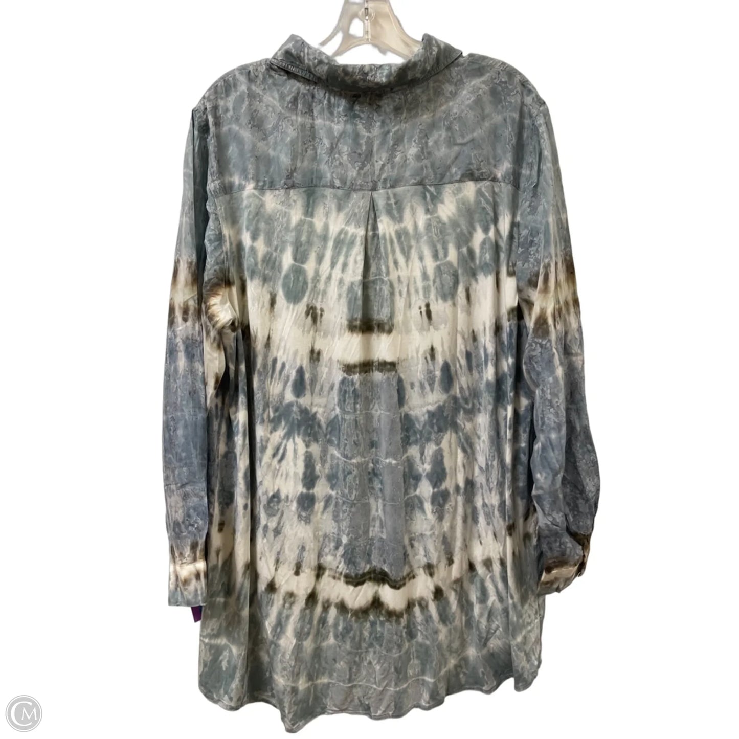 Tunic Long Sleeve By Soft Surroundings In Blue, Size: Xl