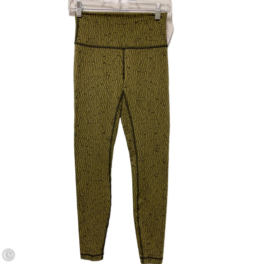 Athletic Leggings By Lululemon In Green, Size: 6
