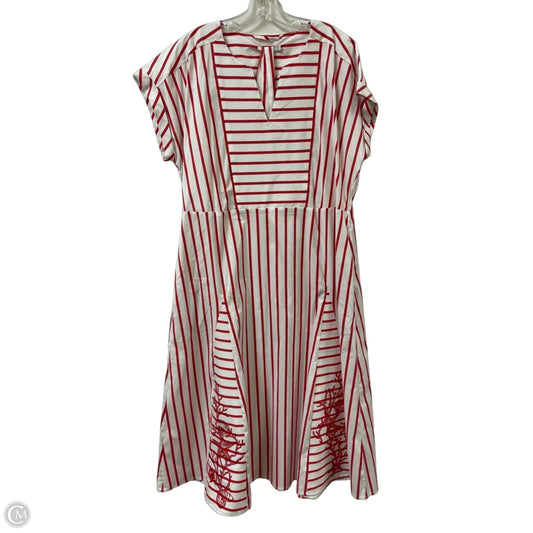 Dress Casual Maxi By Chicos In Red, Size: Xl