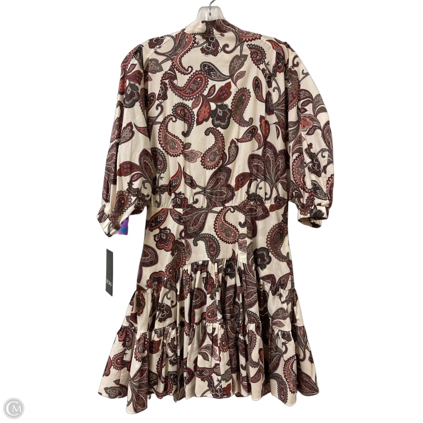 Dress Casual Midi By Bcbg In Paisley Print, Size: M