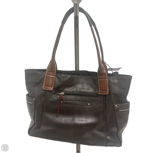 Handbag Leather By Clothes Mentor, Size: Large