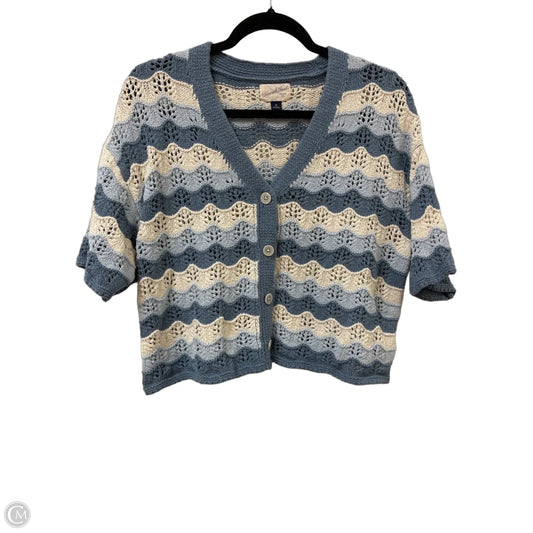 Sweater Cardigan By Universal Thread In Blue, Size: M