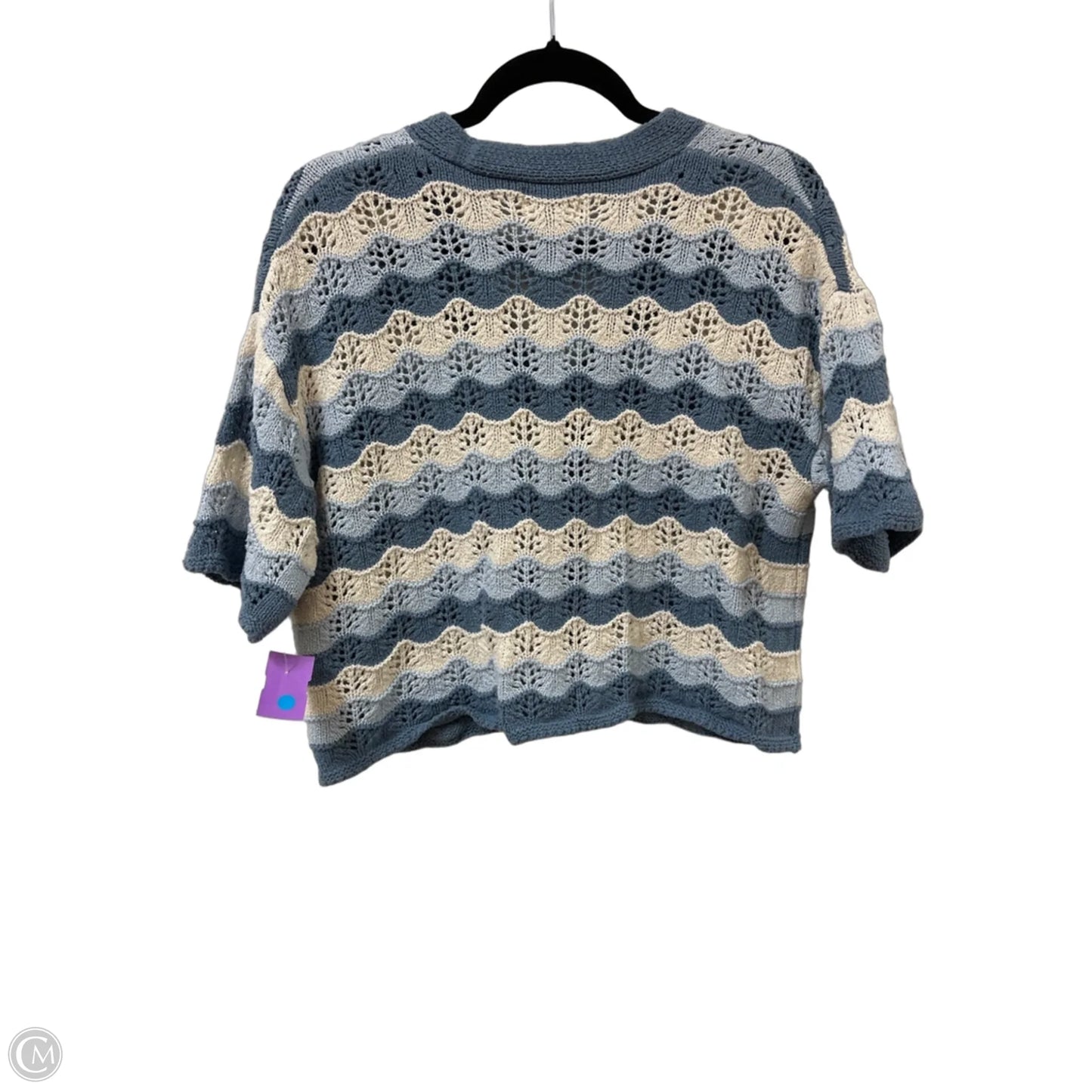 Sweater Cardigan By Universal Thread In Blue, Size: M