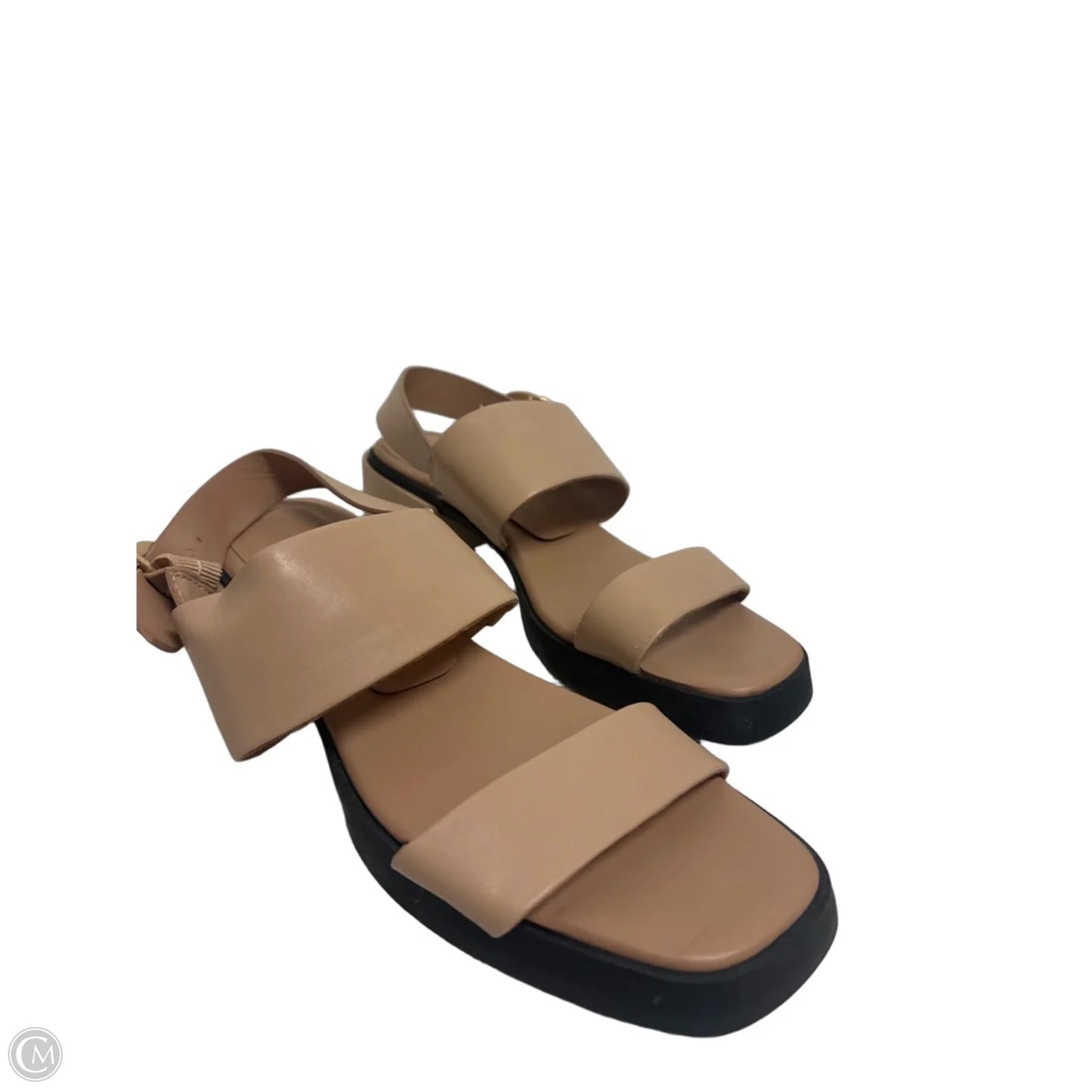 Sandals Heels Block By Aerosoles In Tan, Size: 10