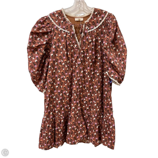 Dress Casual Midi By Entro In Brown, Size: L