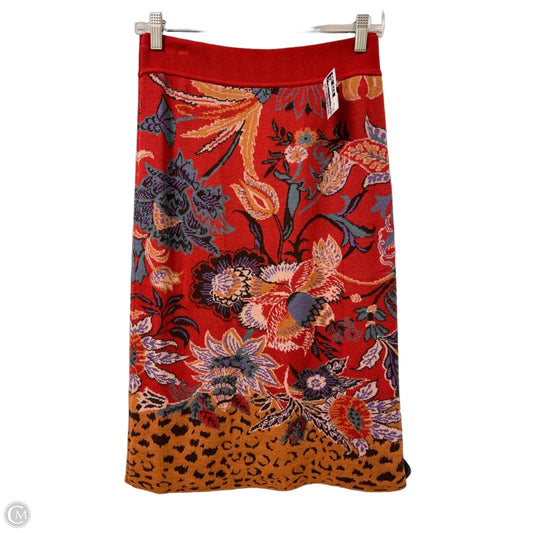 Skirt Midi By Maeve In Red, Size: 10