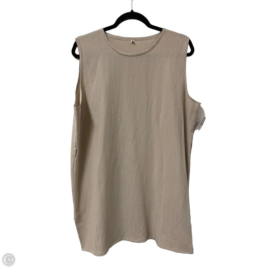 Tunic Sleeveless By Clothes Mentor In Cream, Size: M
