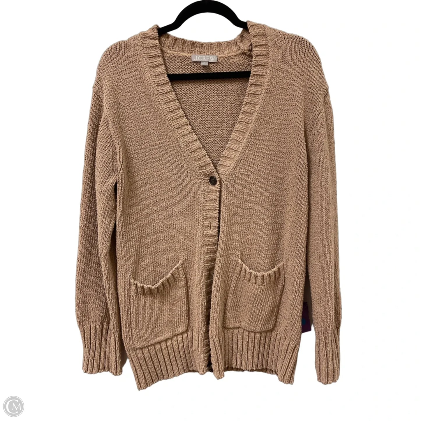 Sweater Cardigan By J. Crew In Tan, Size: Xs