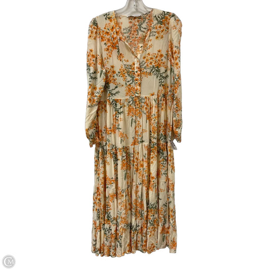 Dress Casual Maxi By Zara In Orange, Size: S
