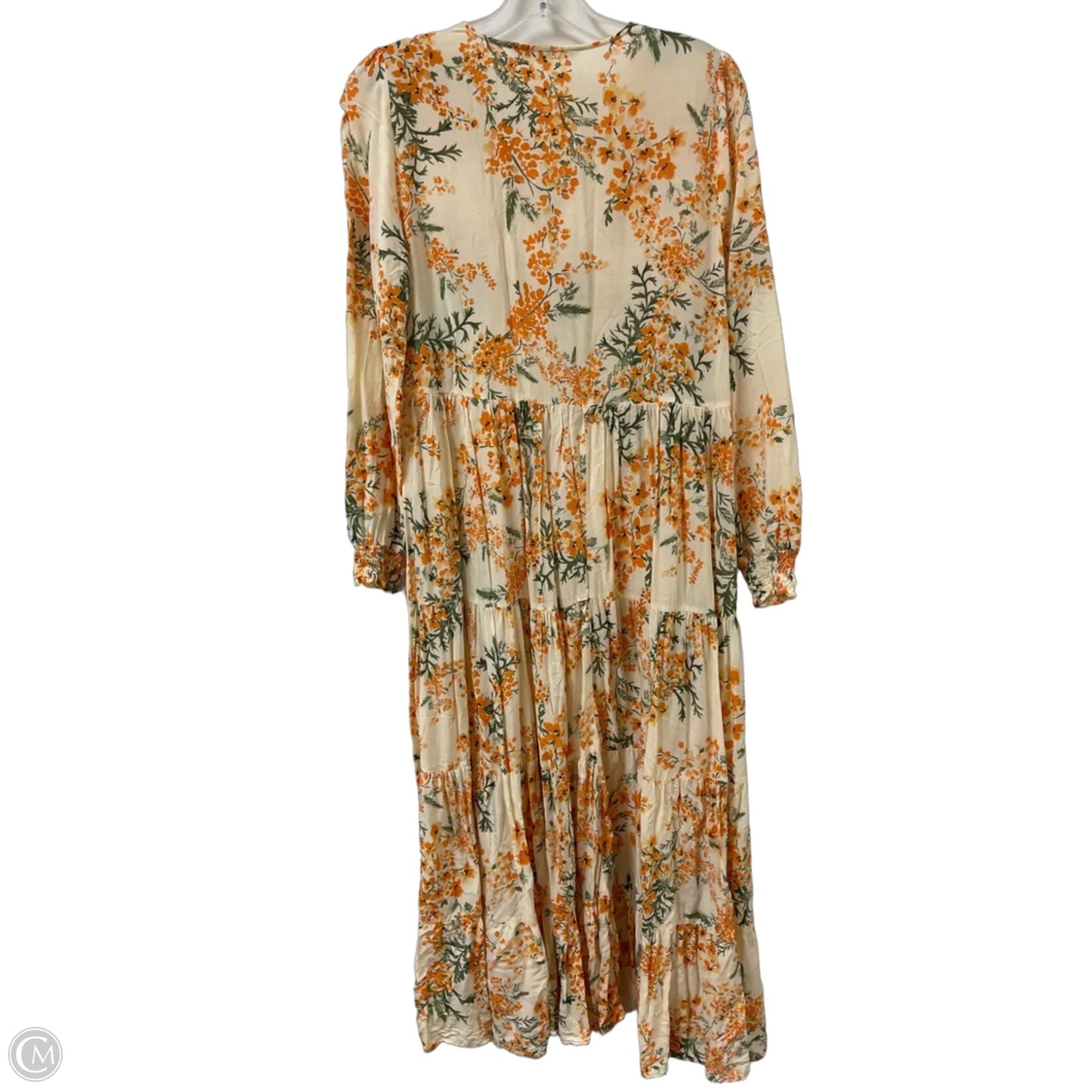 Dress Casual Maxi By Zara In Orange, Size: S