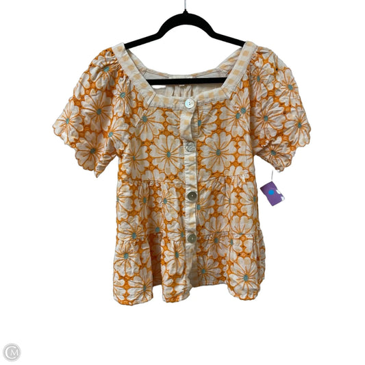 Blouse Short Sleeve By Grand And Greene In Floral Print, Size: M