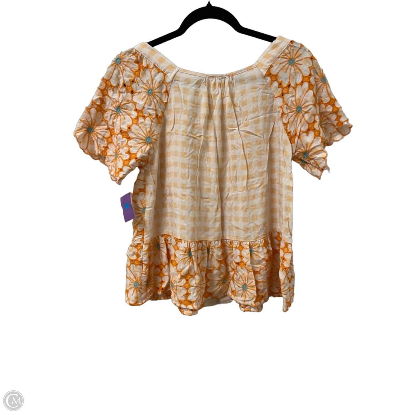 Blouse Short Sleeve By Grand And Greene In Floral Print, Size: M