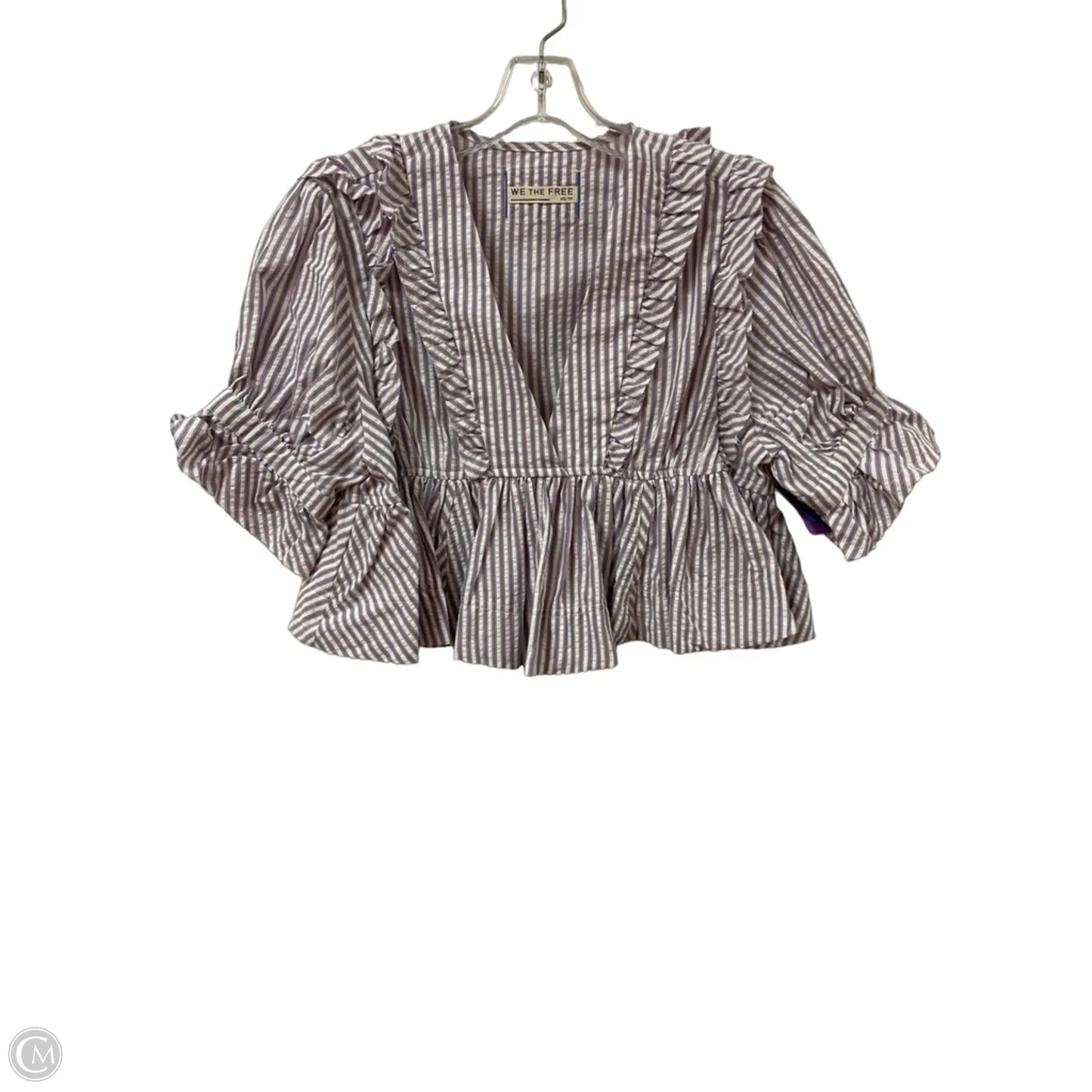Top Short Sleeve By We The Free In Blue, Size: Xs