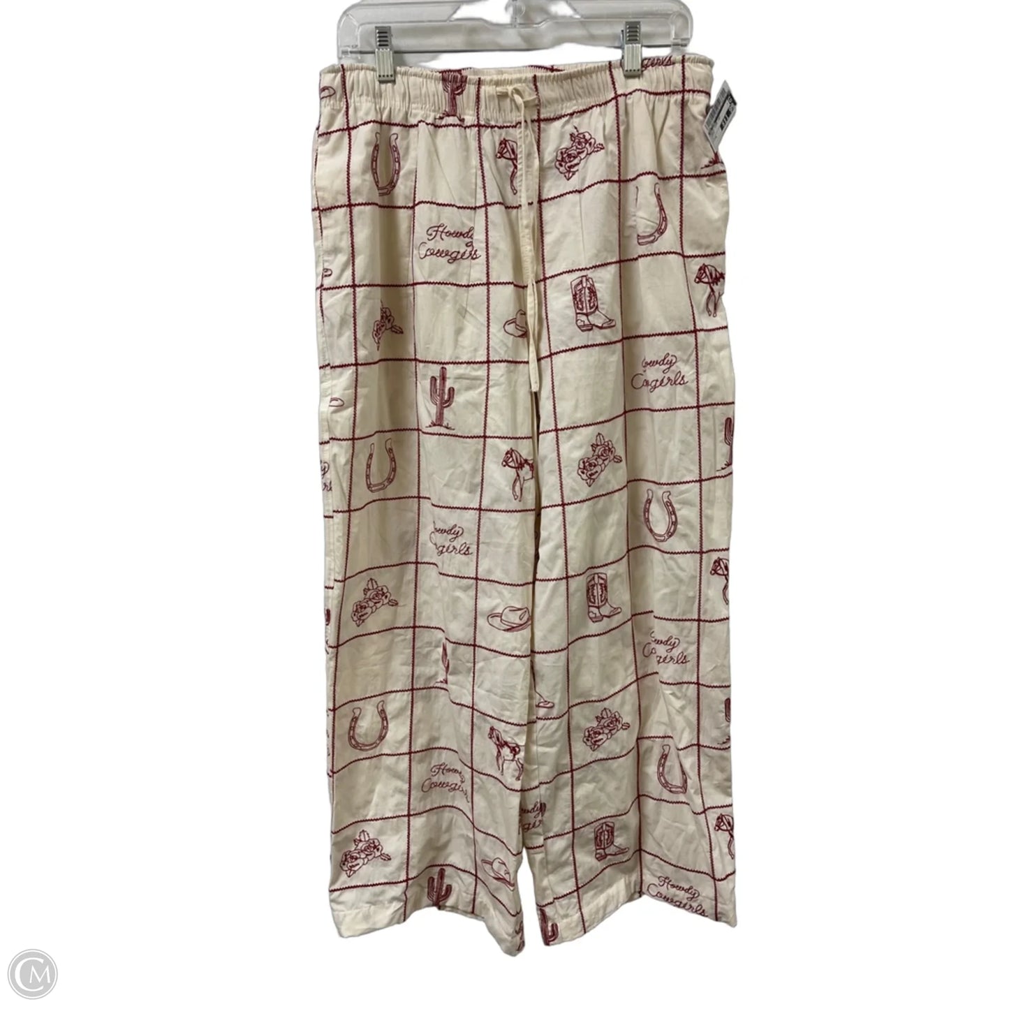 Pants Wide Leg By Ee Some In Cream, Size: M
