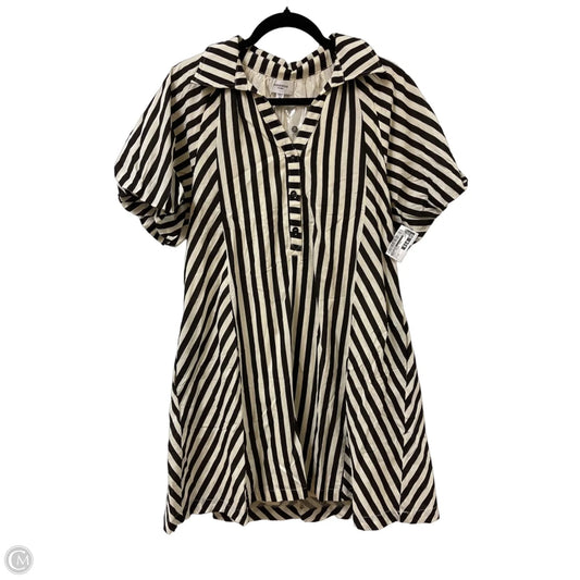 Dress Casual Midi By Anniewear In Black & Cream, Size: M
