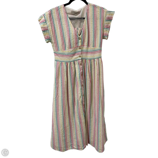 Dress Casual Maxi By Loft In Multi-colored, Size: Xs