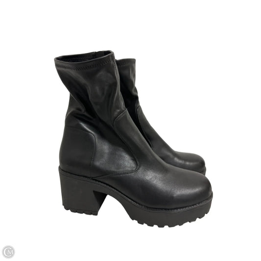 Boots Ankle Heels By Call It Spring In Black, Size: 10