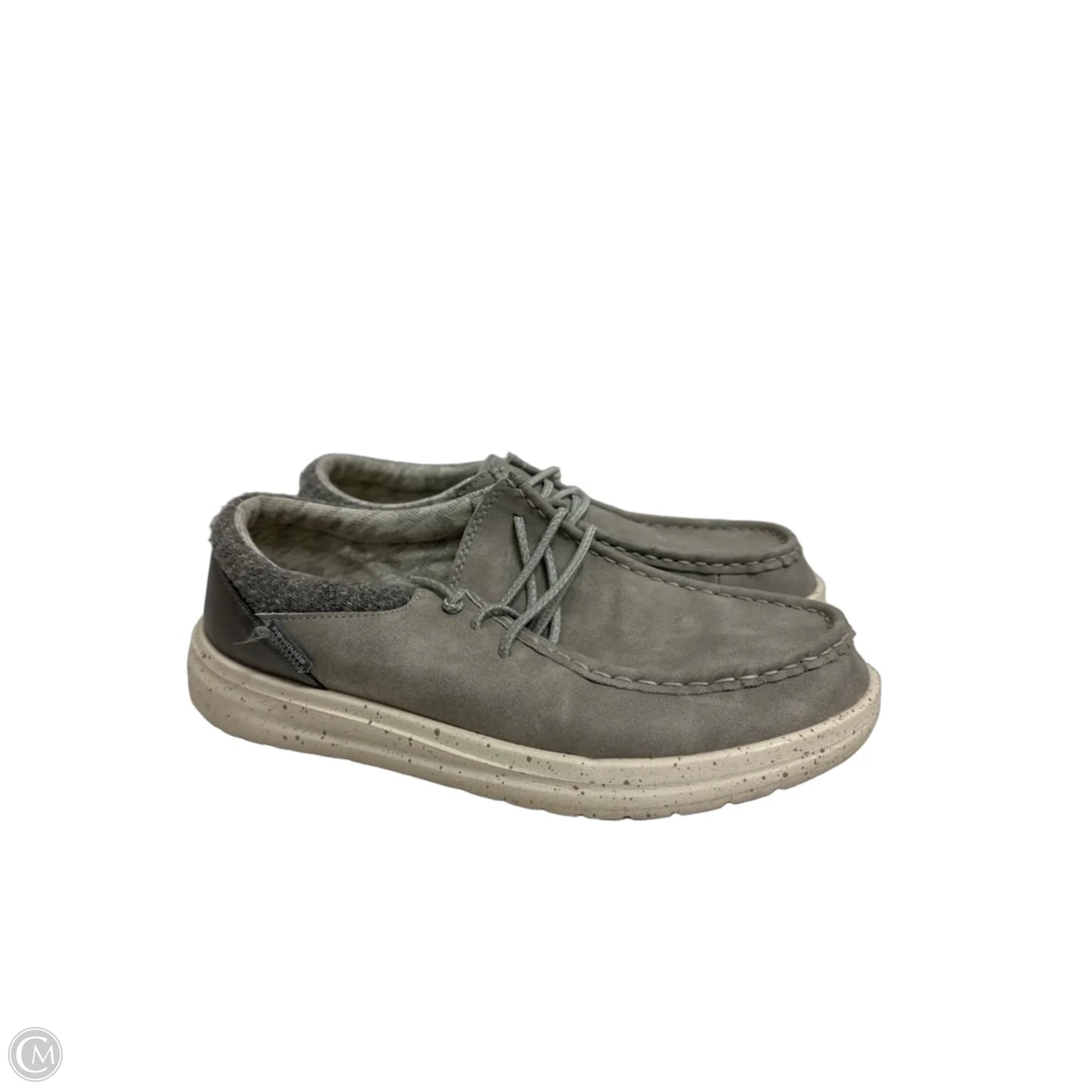 Shoes Flats By Hey Dude In Grey, Size: 9