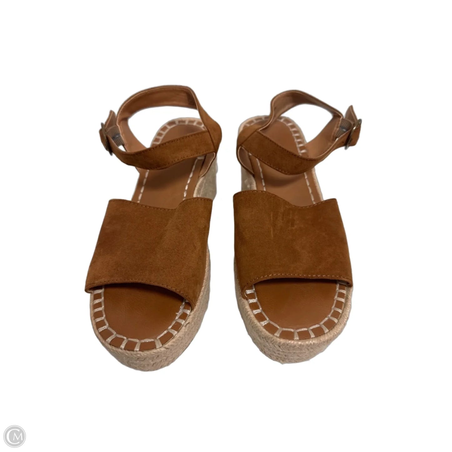 Sandals Heels Wedge By Universal Thread In Brown, Size: 7.5
