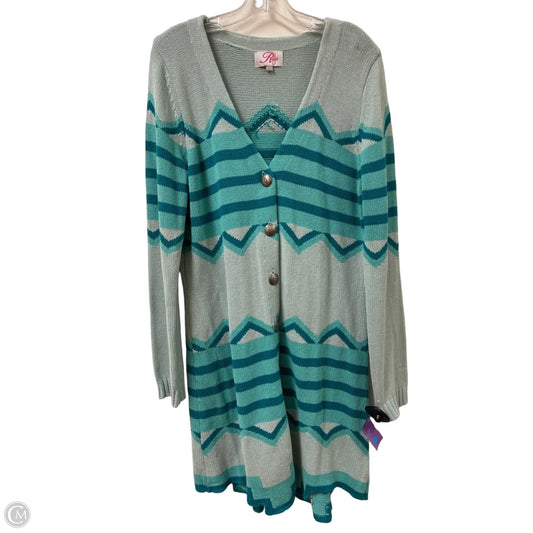 Sweater Cardigan By Cma In Blue, Size: L
