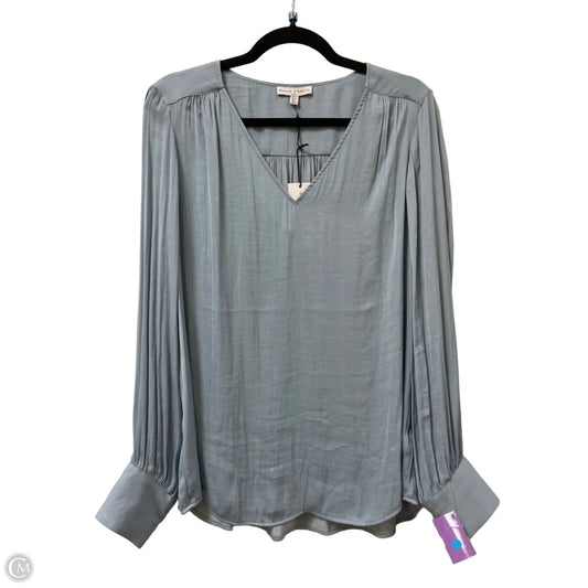 Top Long Sleeve By Maison Damelie In Blue, Size: L