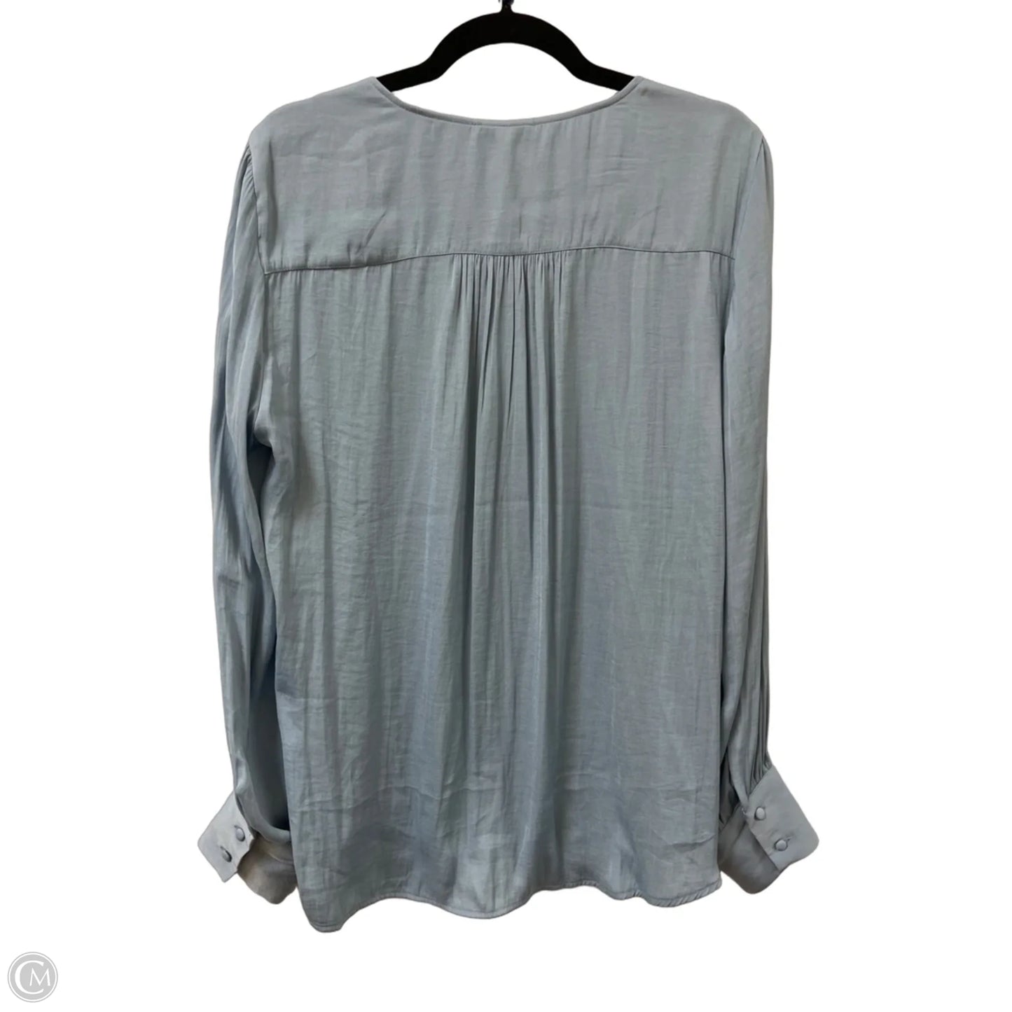 Top Long Sleeve By Maison Damelie In Blue, Size: L
