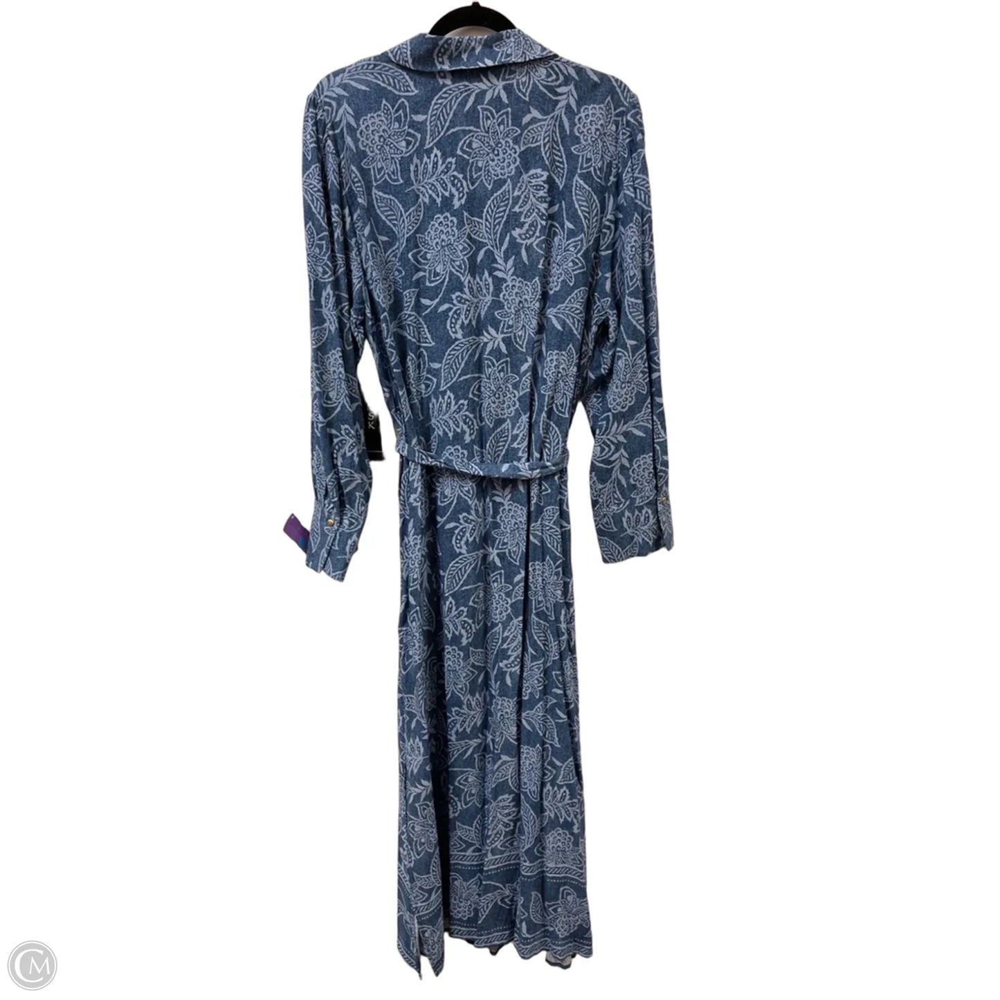 Dress Casual Maxi By Msk In Blue, Size: Xl