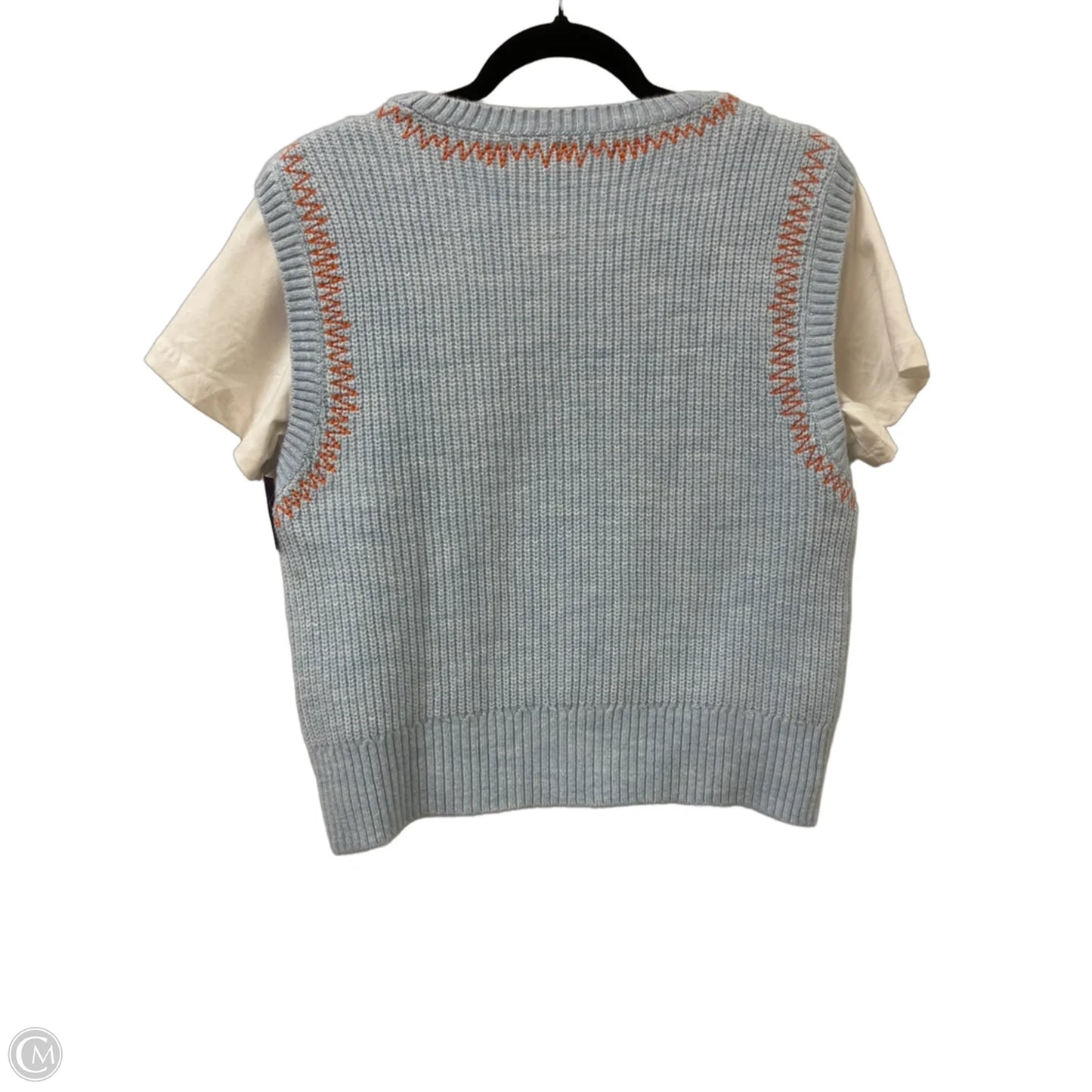 Sweater Short Sleeve By Pilcro In Blue, Size: M