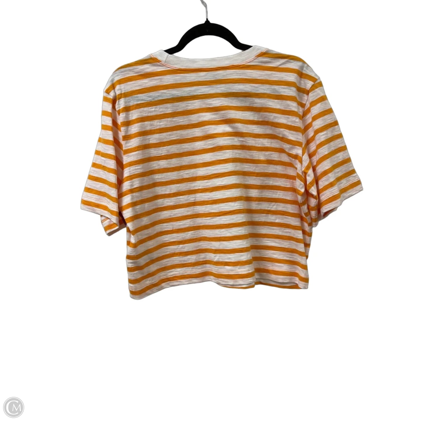 Top Short Sleeve By Maeve In Yellow, Size: M