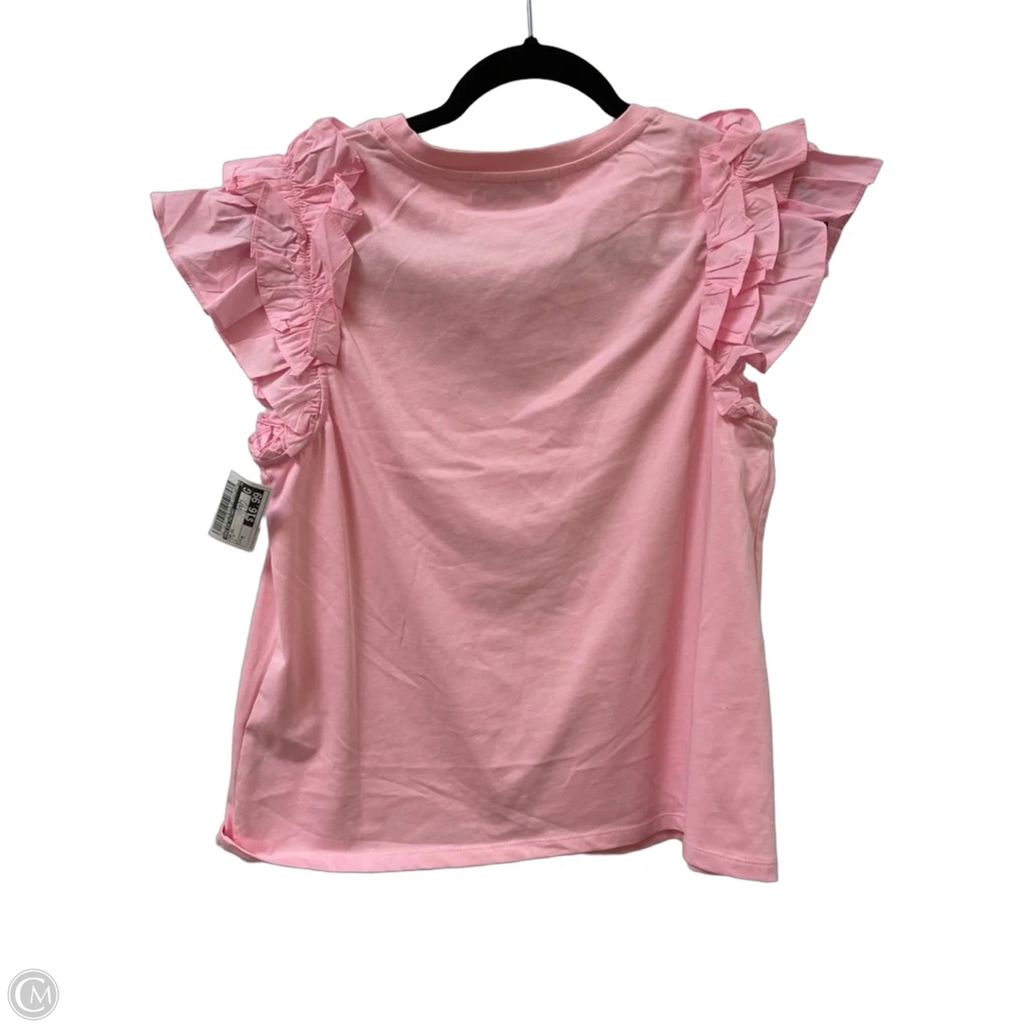 Top Short Sleeve By English Factory In Pink, Size: M