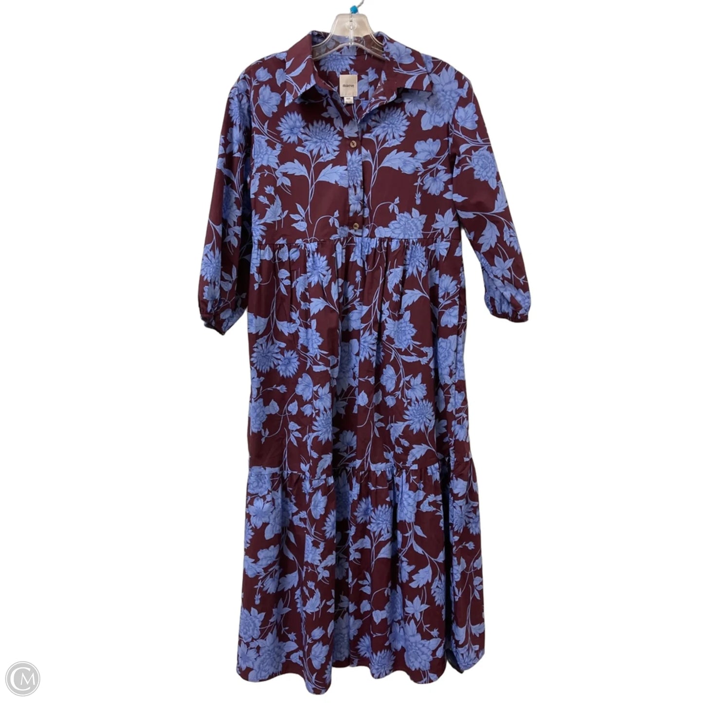 Dress Casual Maxi By Maeve In Floral Print, Size: Xxs