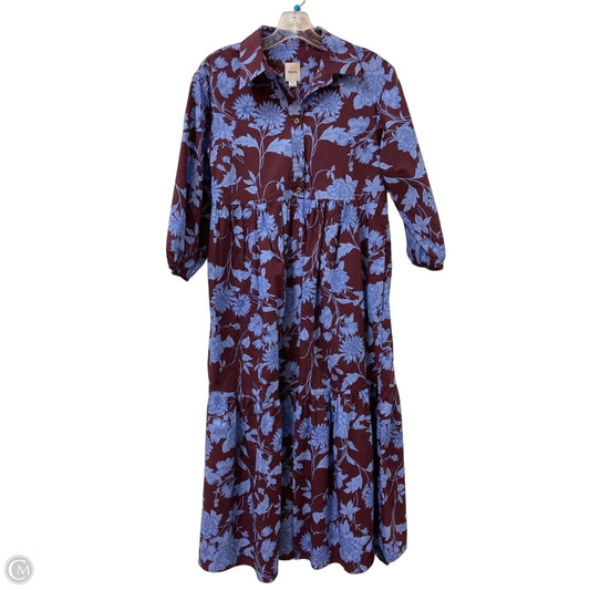 Dress Casual Maxi By Maeve In Floral Print, Size: Xxs