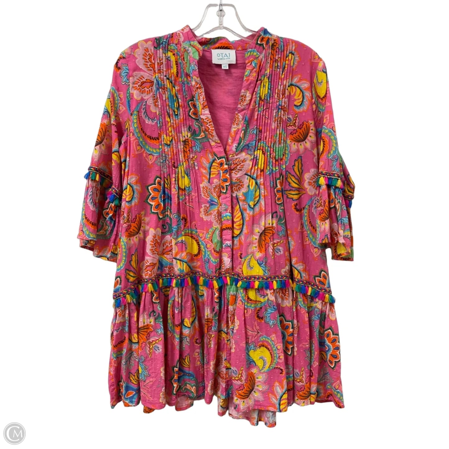 Dress Casual Midi By Cma In Pink, Size: Xs