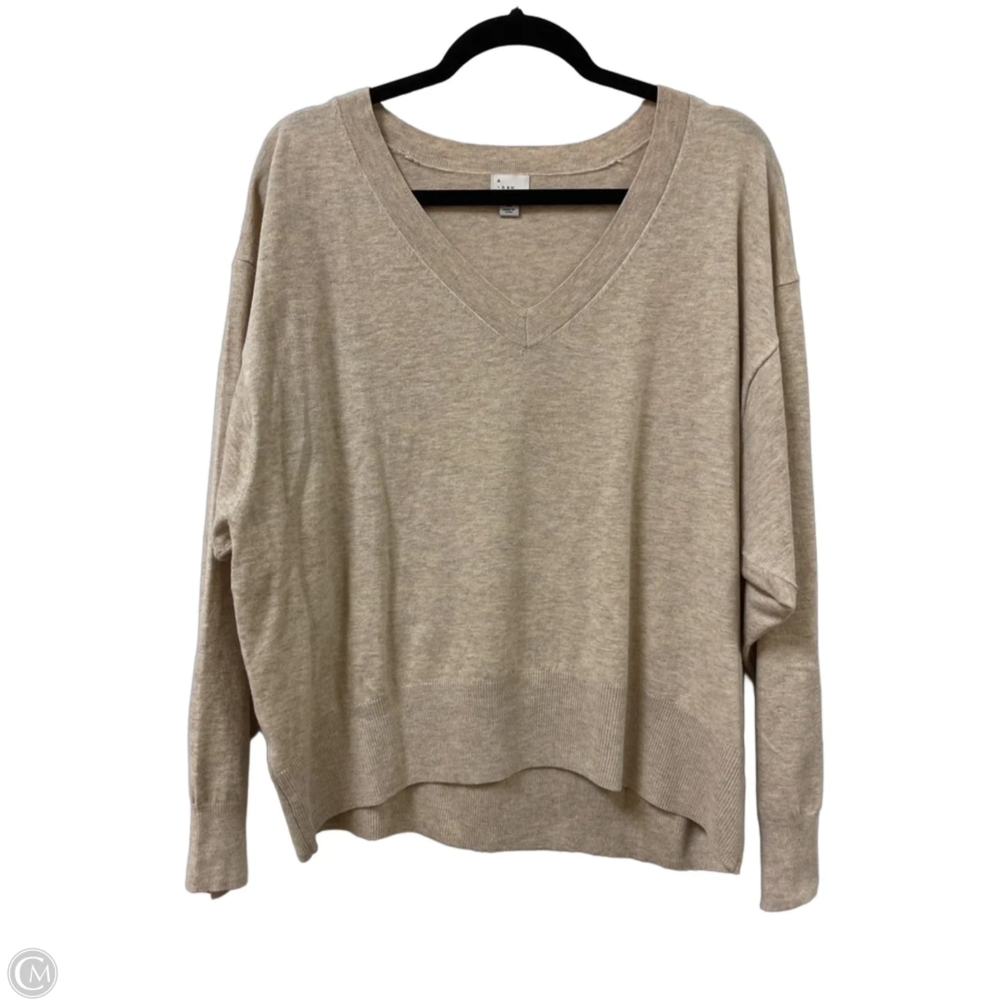 Sweater By A New Day In Tan, Size: Xl