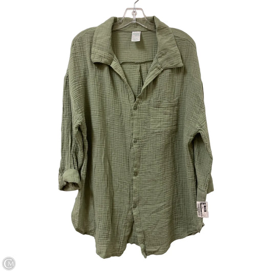 Tunic Long Sleeve By Kona Sol In Green, Size: L