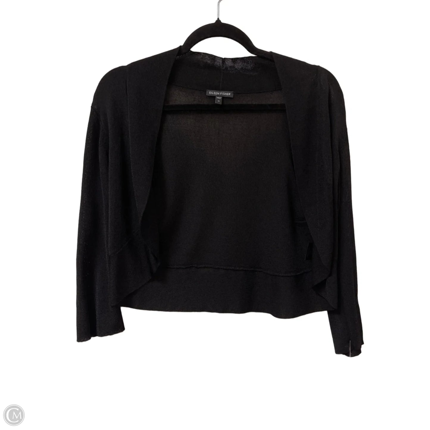 Sweater Cardigan By Eileen Fisher In Black, Size: M