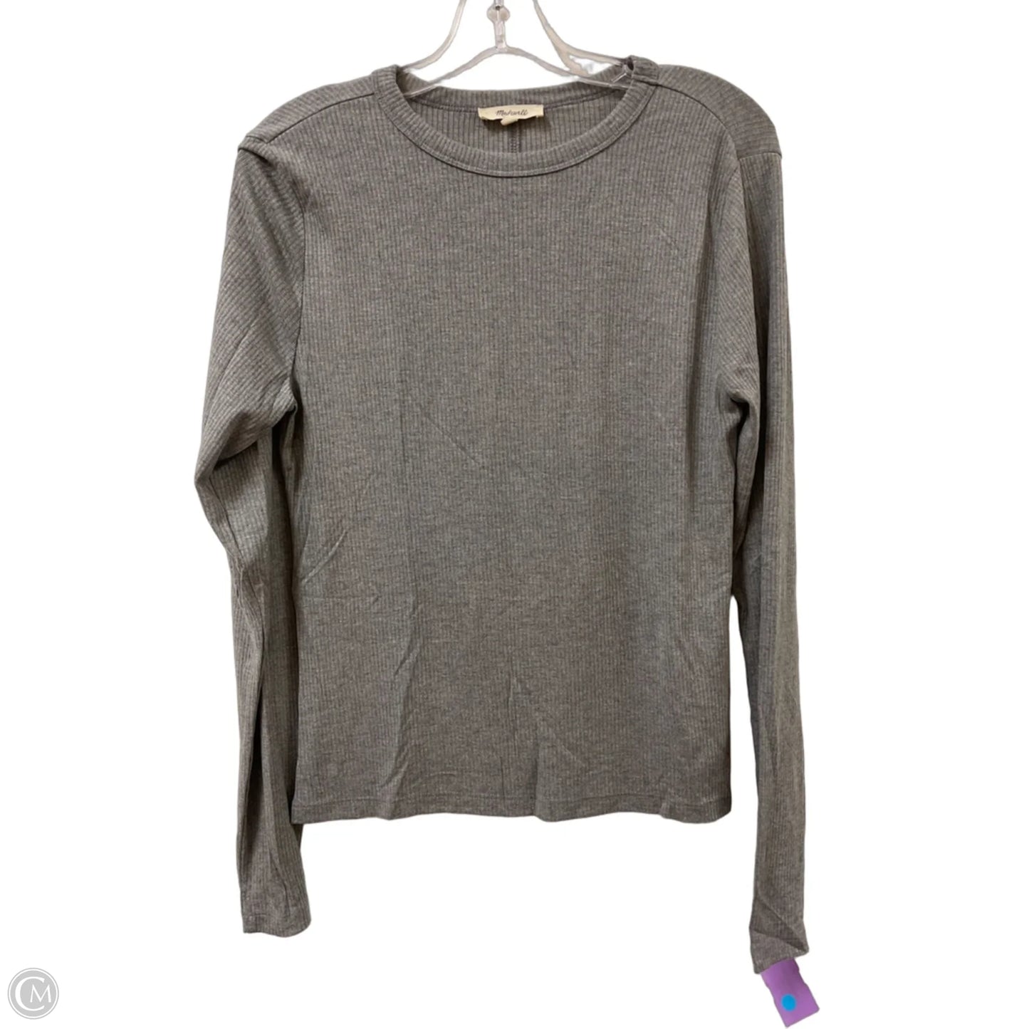 Top Long Sleeve By Madewell In Grey, Size: Xl