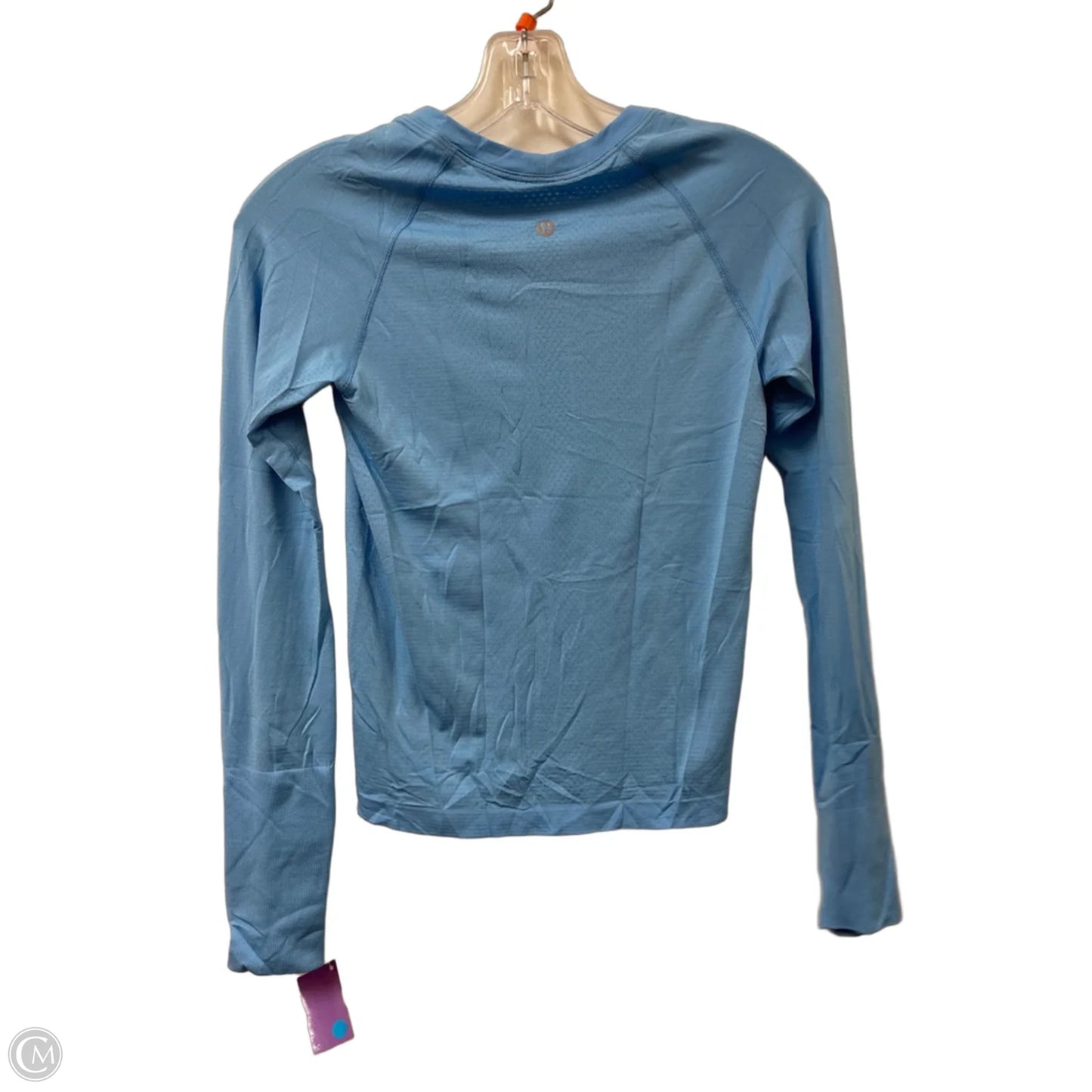 Athletic Top Long Sleeve Crewneck By Lululemon In Blue, Size: S
