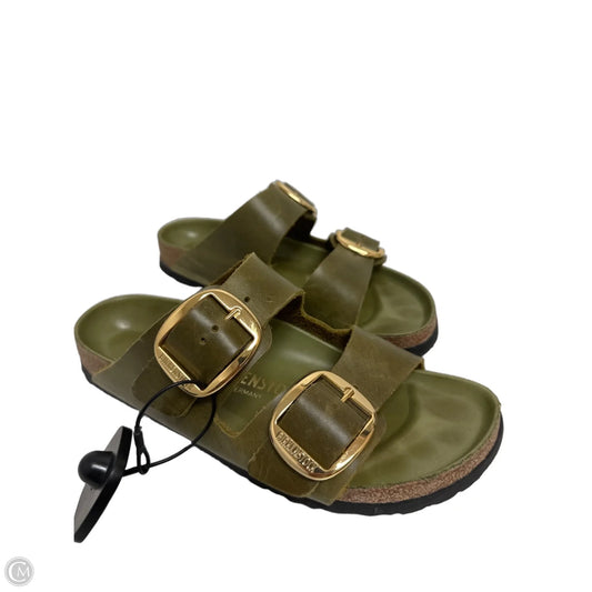 Sandals Flats By Birkenstock In Green, Size: 8.5