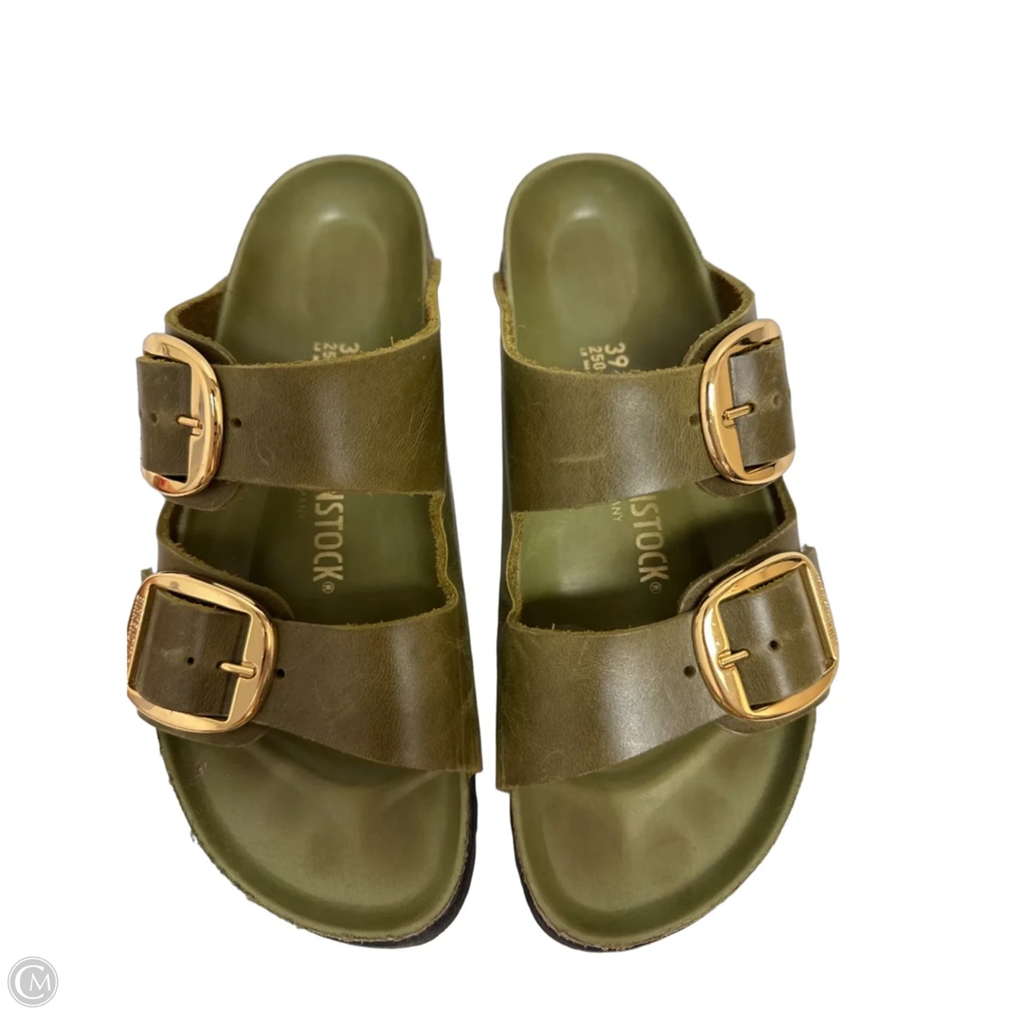 Sandals Flats By Birkenstock In Green, Size: 8.5