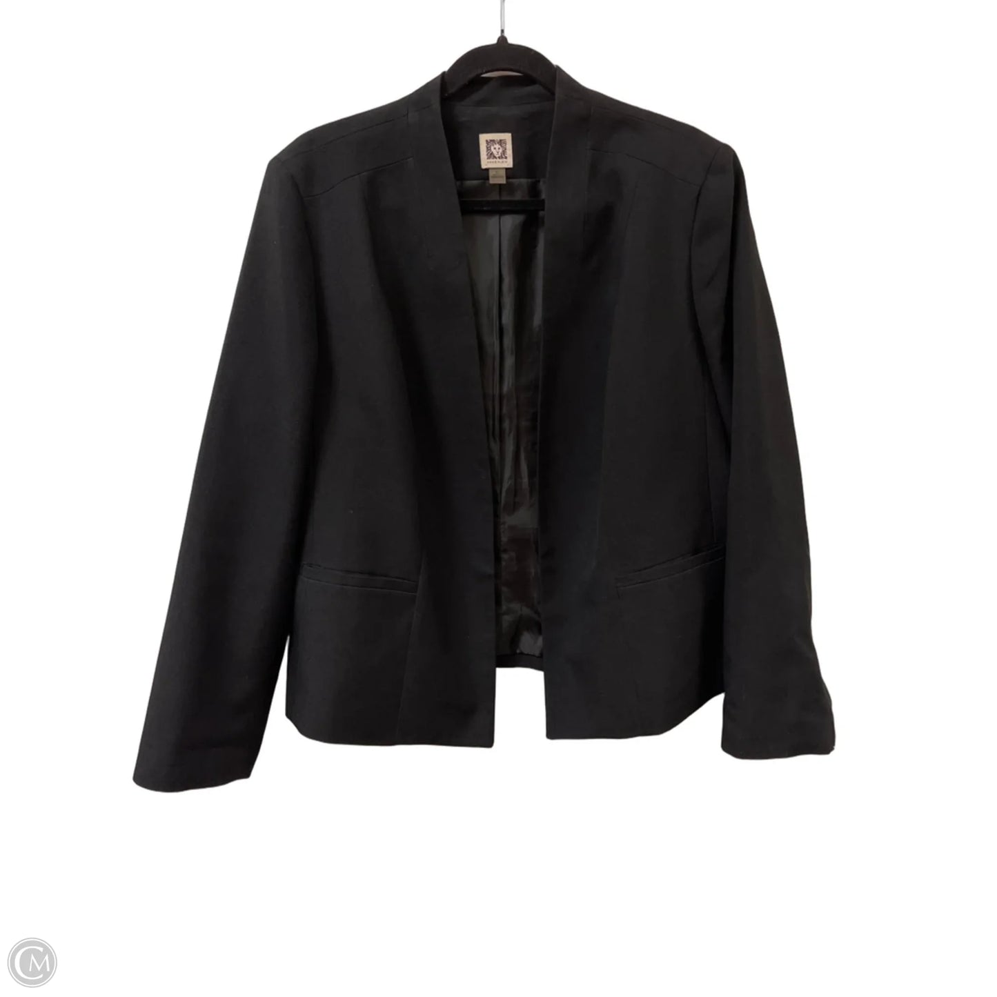 Blazer By Anne Klein In Black, Size: Xl
