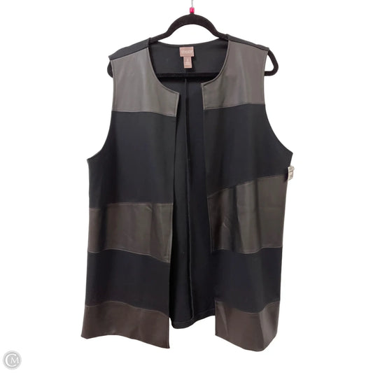 Vest Other By Chicos In Black, Size: Xl