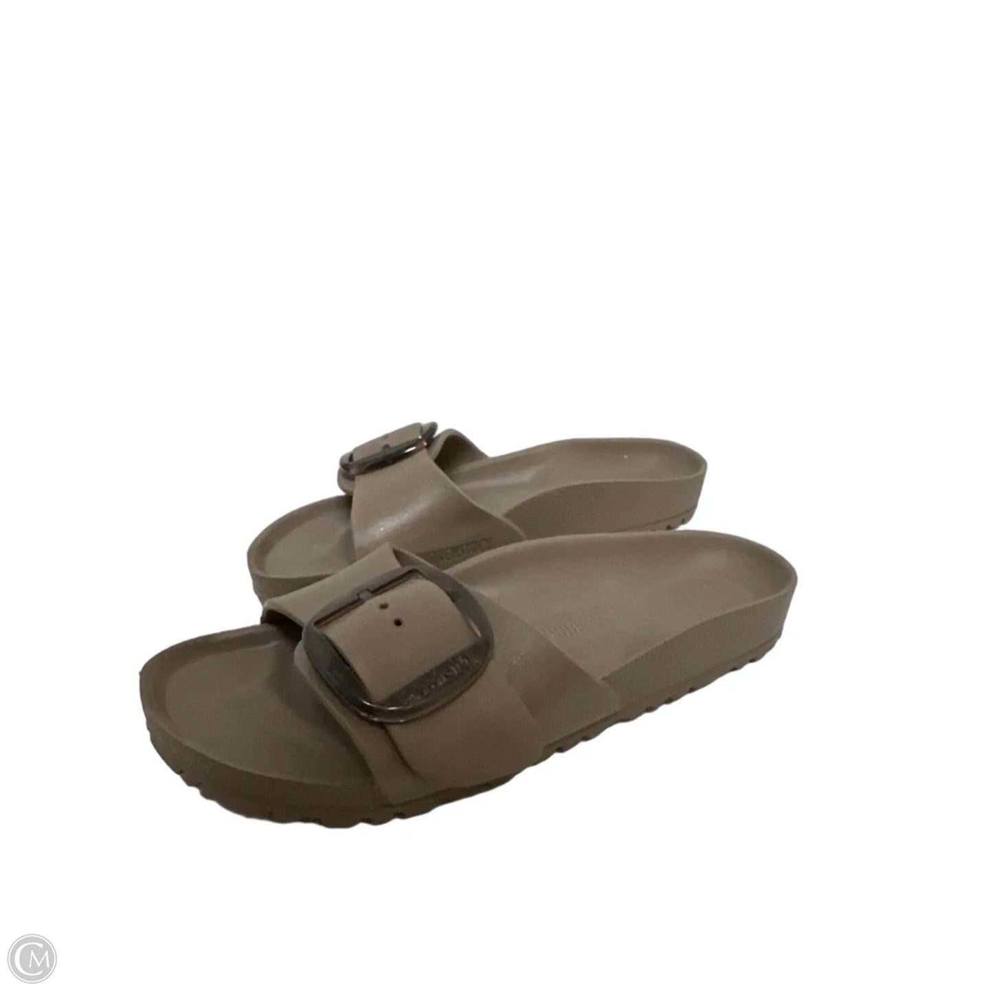 Sandals Flats By Birkenstock In Grey, Size: 10.5