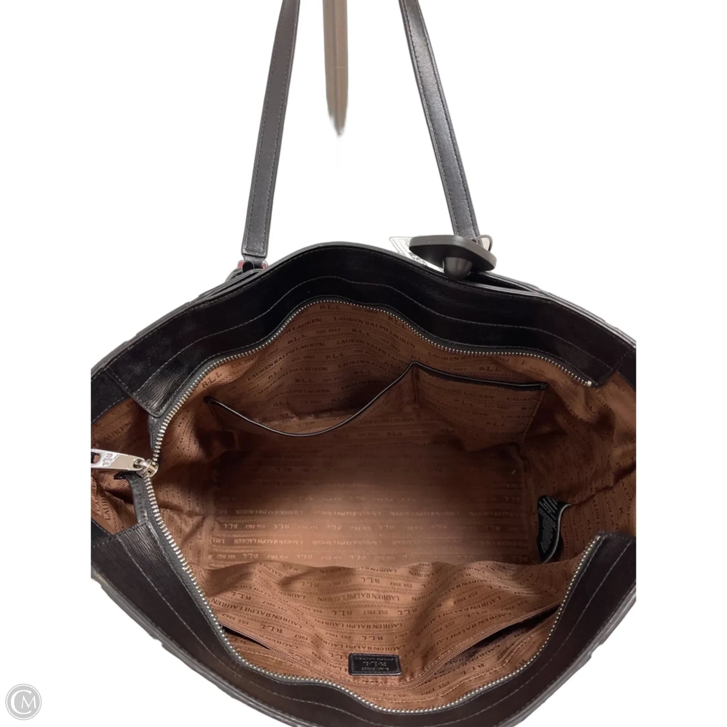 Handbag Leather By Lauren By Ralph Lauren, Size: Large