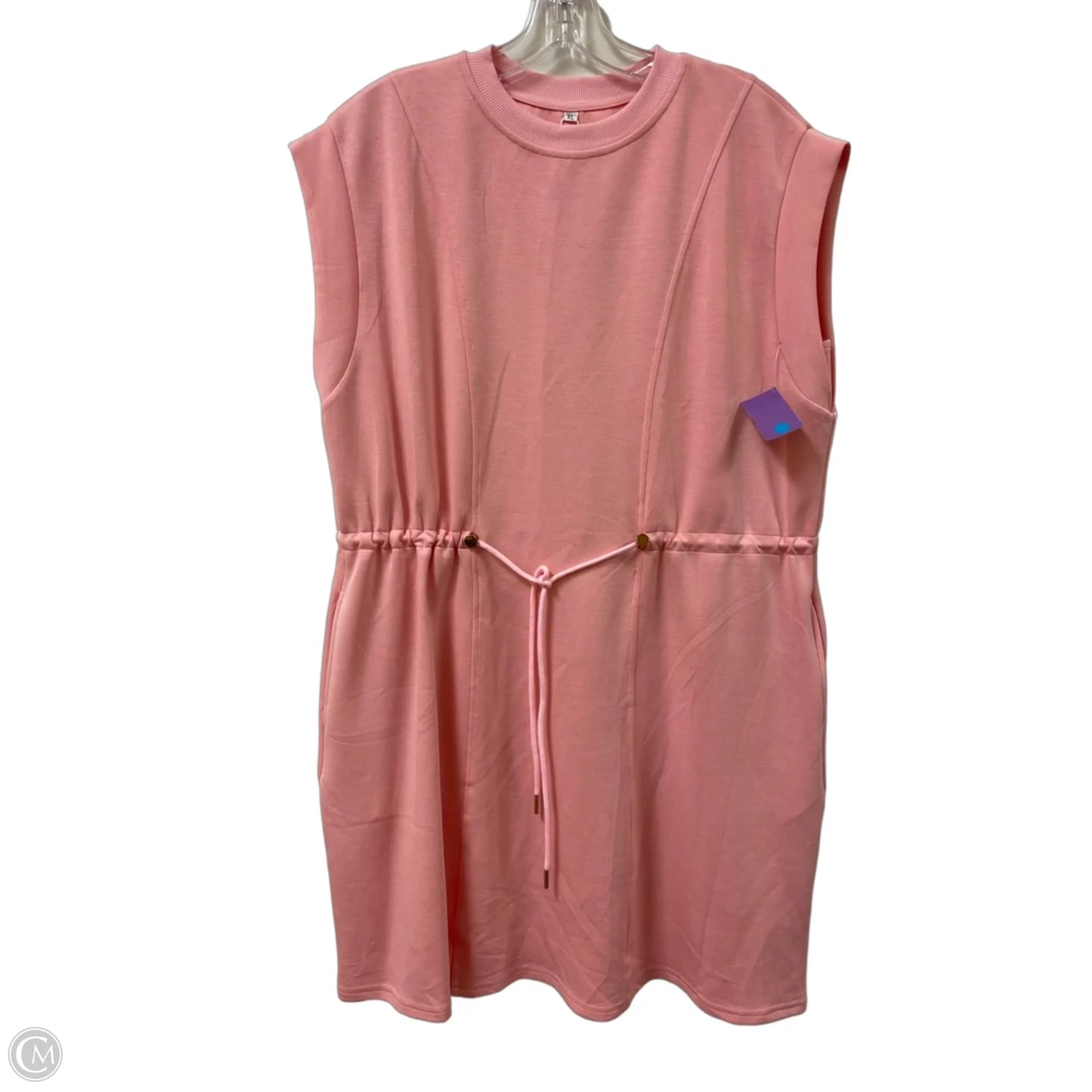 Dress Casual Midi By Clothes Mentor In Pink, Size: Xl