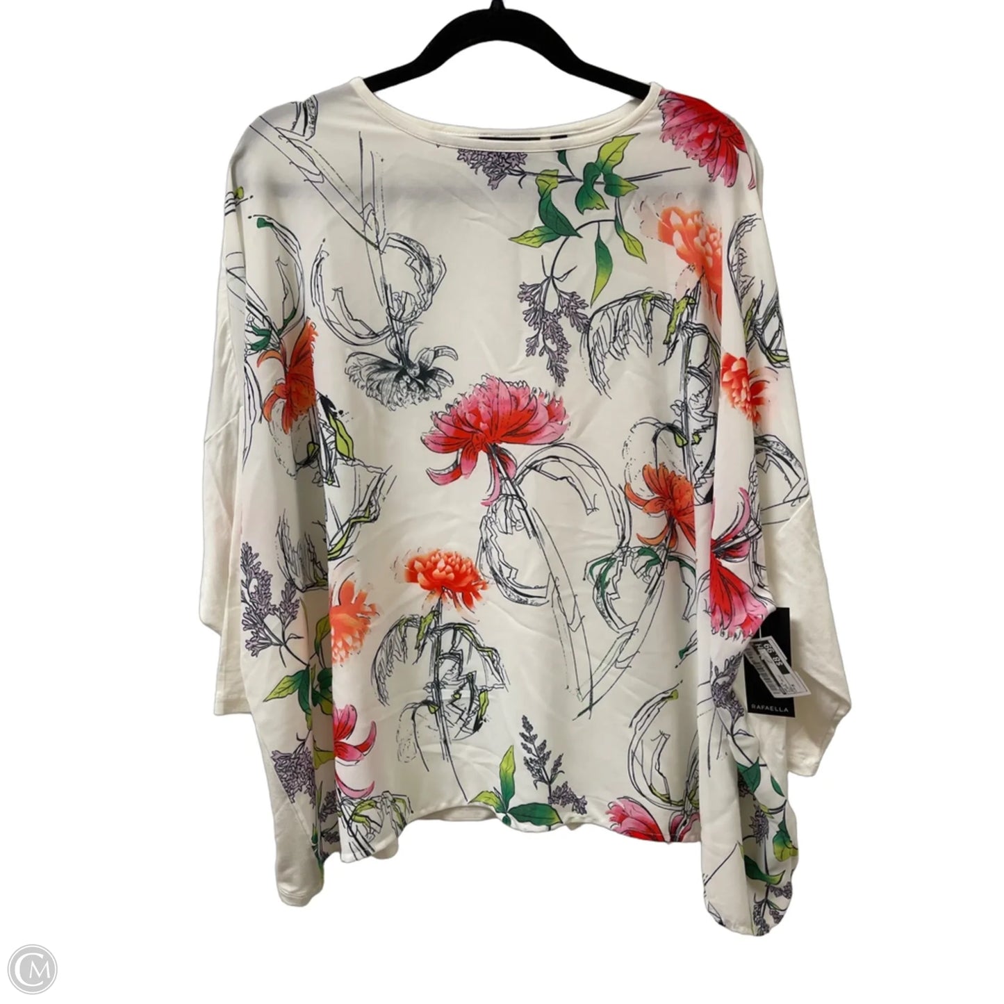 Top Long Sleeve By Rag In Floral Print, Size: M