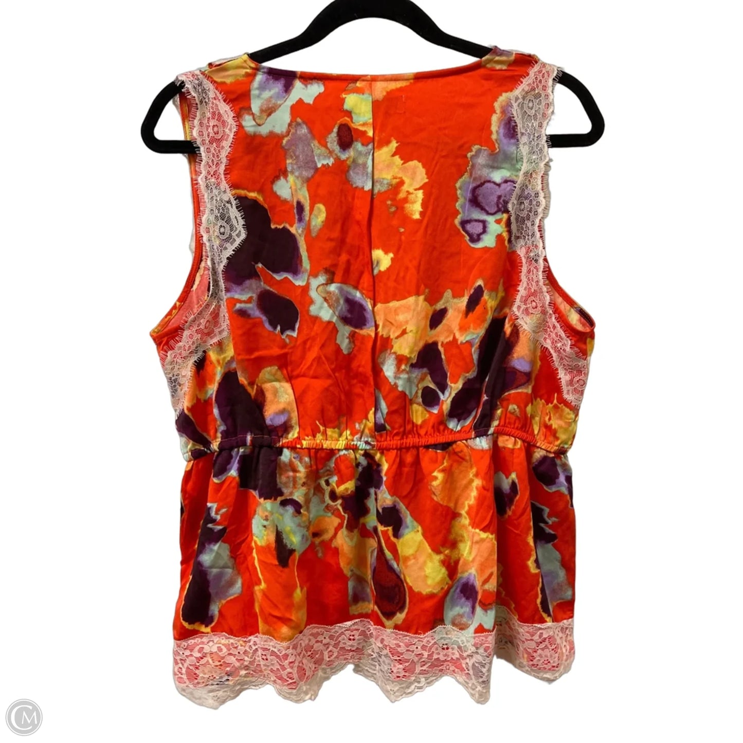 Top Sleeveless Designer By Rebecca Minkoff In Orange, Size: L